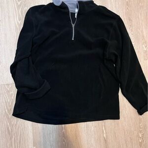 Men's Black Zip-Up Sweater